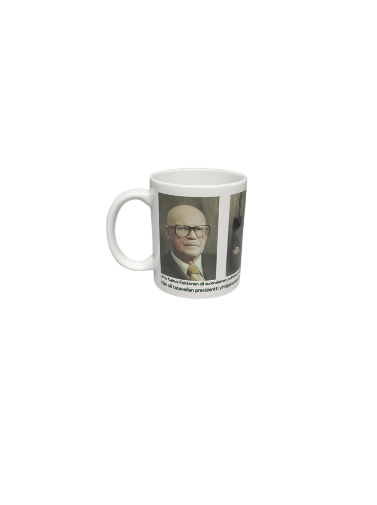 Presidentti Urho Kekkonen muki