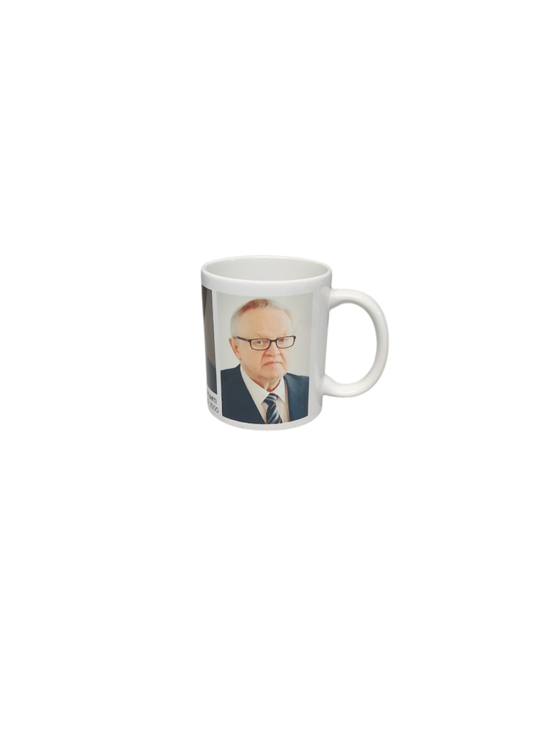 Presidentti Martti Ahtisaari muki